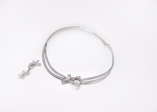 Ribbon Bow Necklace