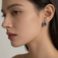 Purple Dew Drop Earrings