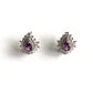 Purple Dew Drop Earrings