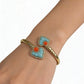Turquoise Blossom Radiance Bangle
