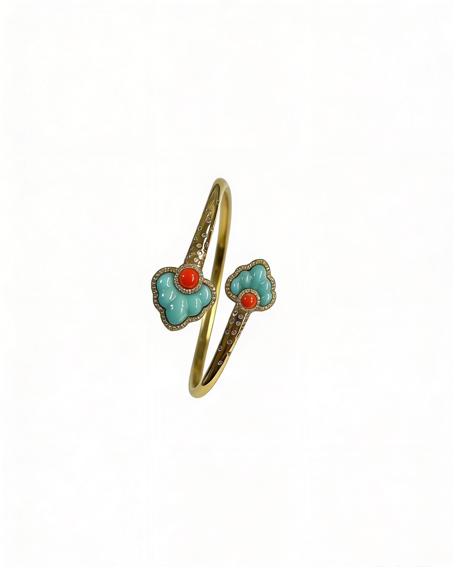 Turquoise Blossom Radiance Bangle