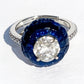 Midnight Spark Halo Ring