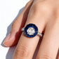 Midnight Spark Halo Ring