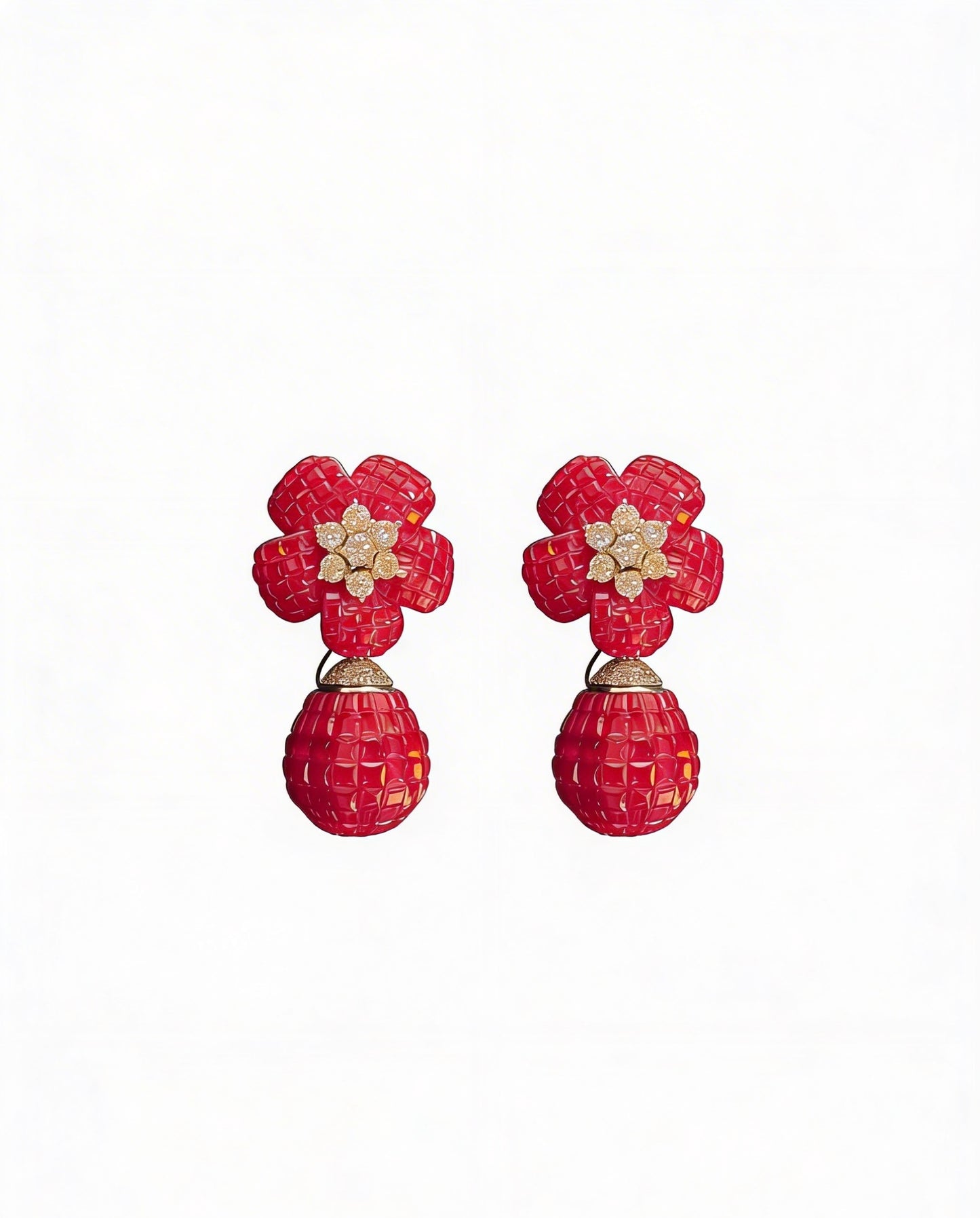 Flower Bloom Drop Earrings