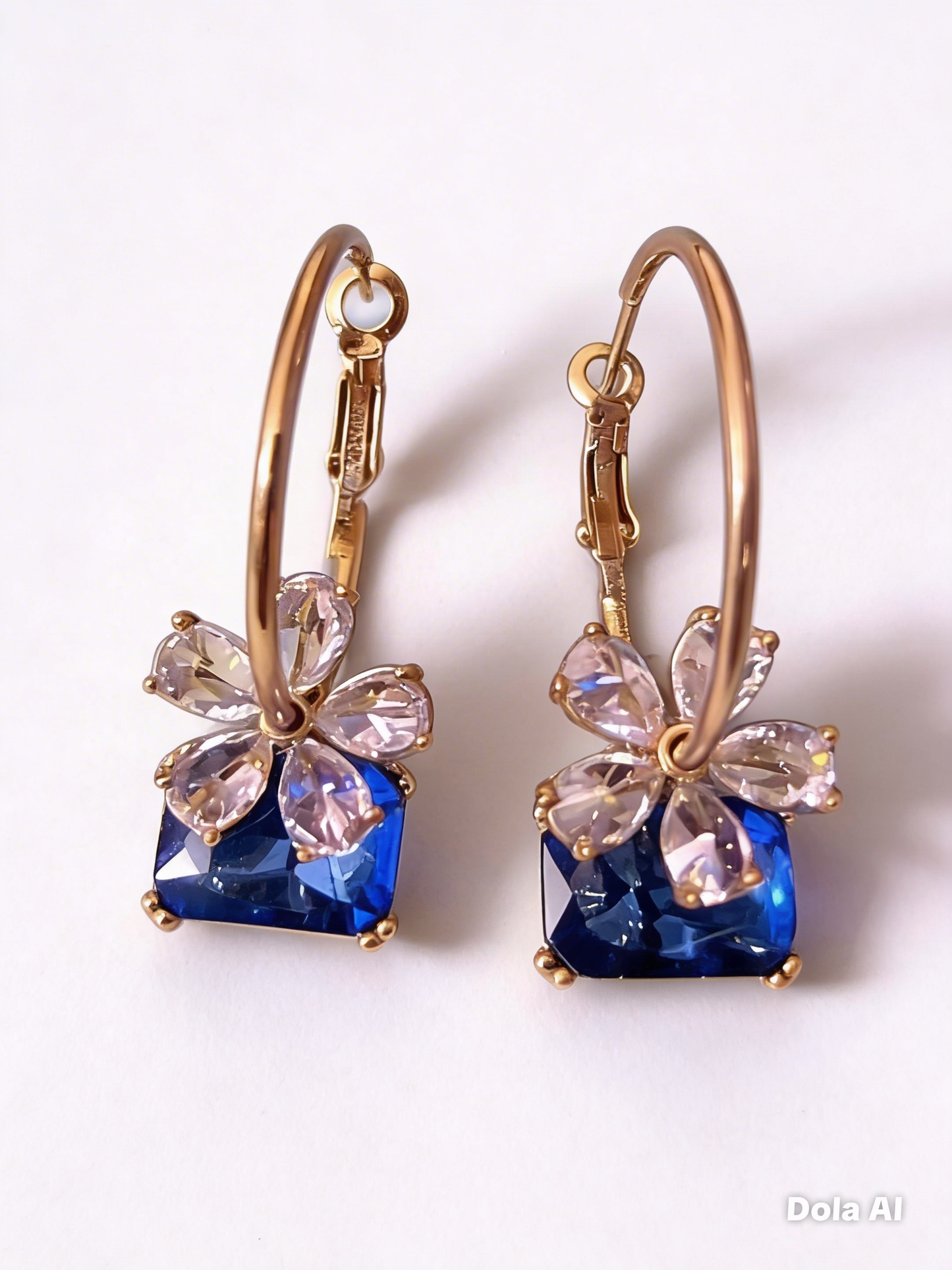 Sapphire Glow Floral Drops