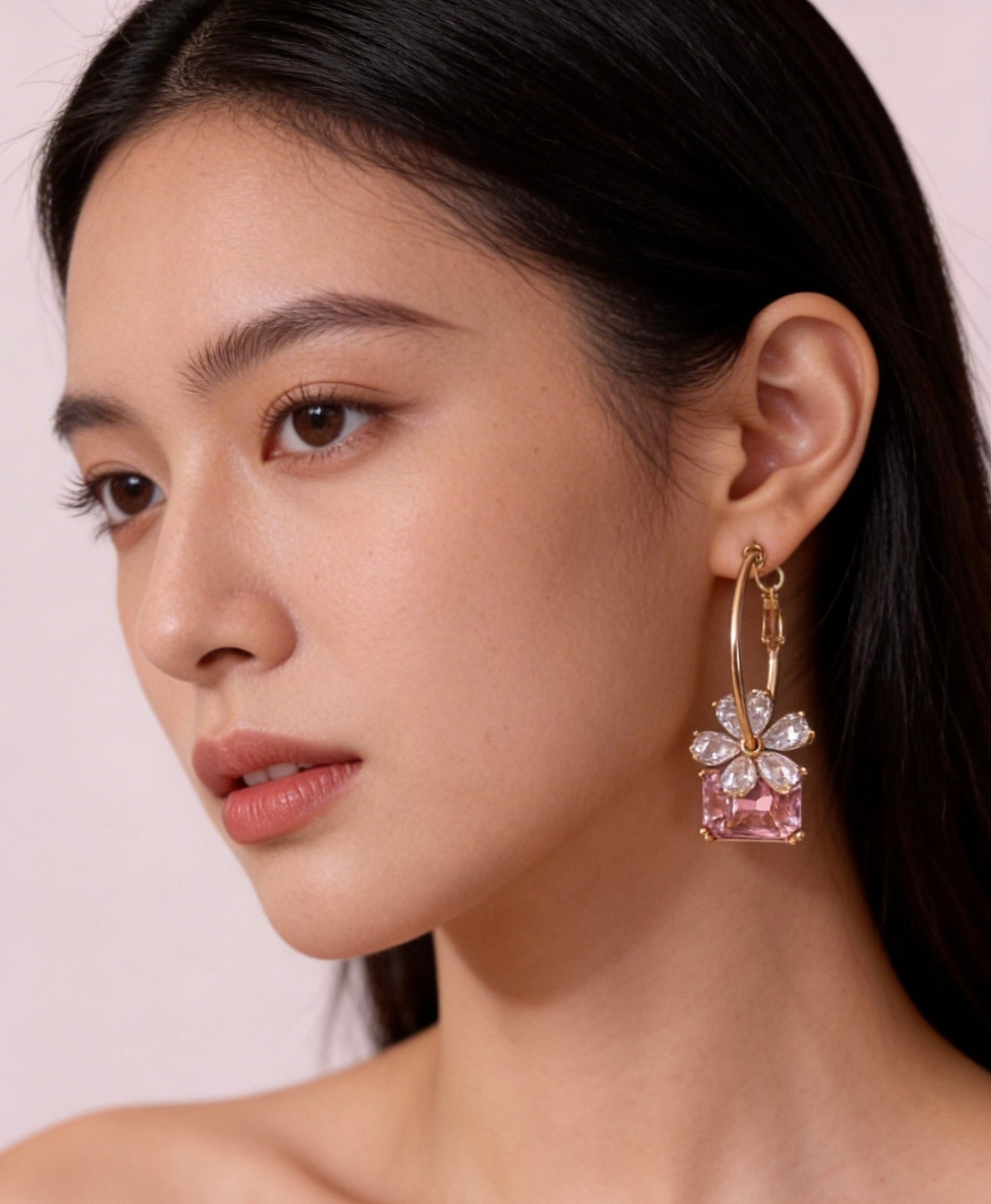 Pink Glow Floral Drops