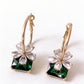 Emerald Glow Floral Drops