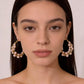 Pearl Blossom Hoops Earrings