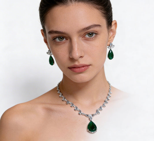 Green Envy Drop Necklace