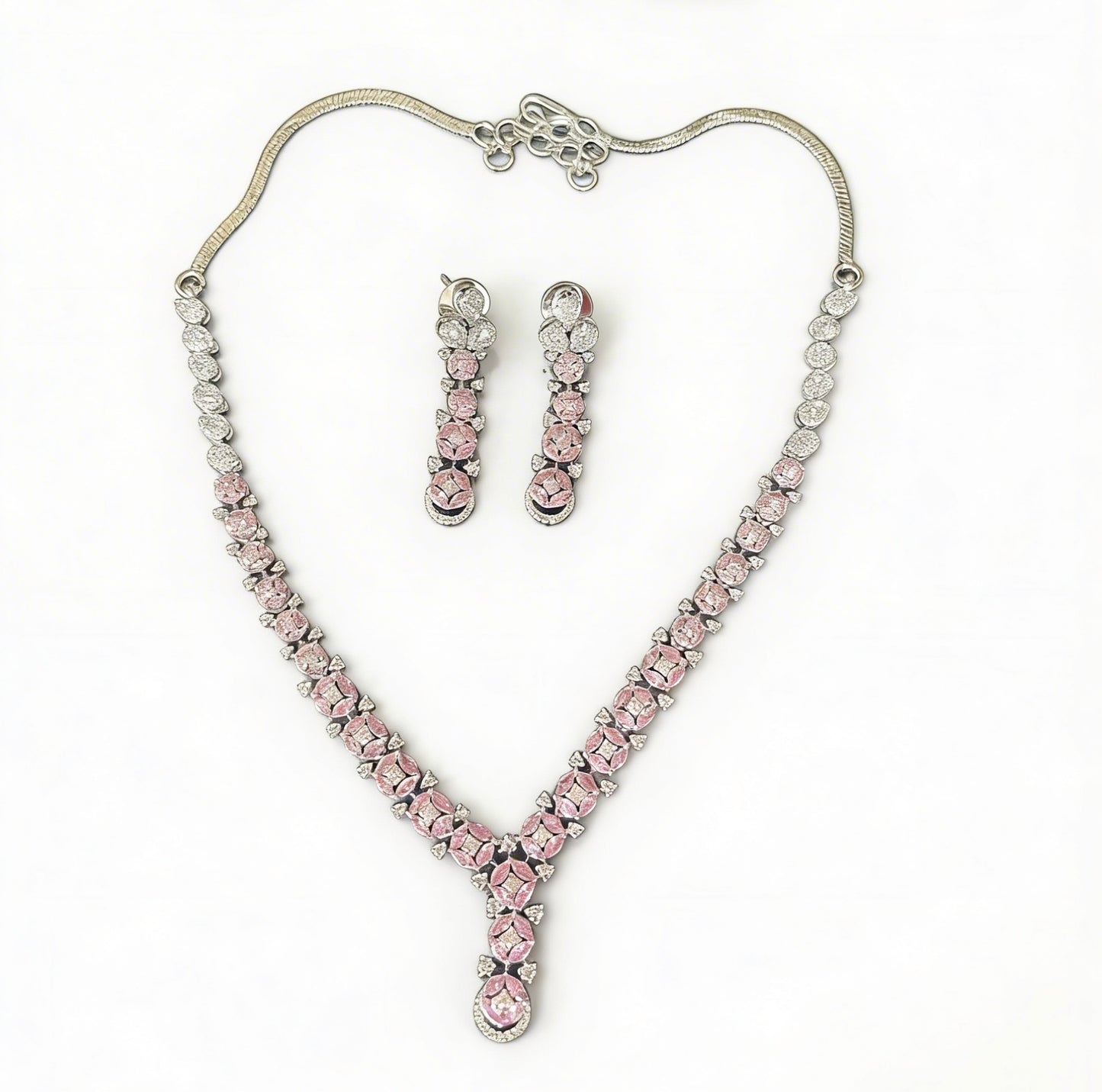 Rose Quartz Glow Set Necklace