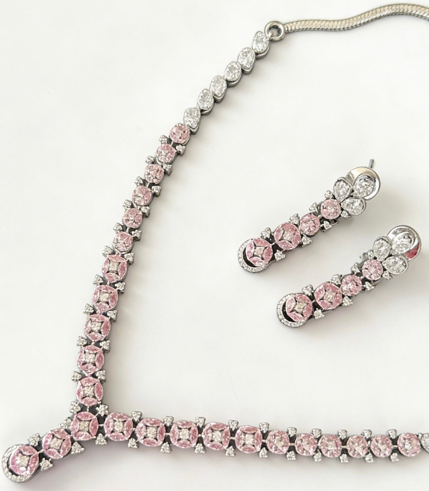 Rose Quartz Glow Set Necklace