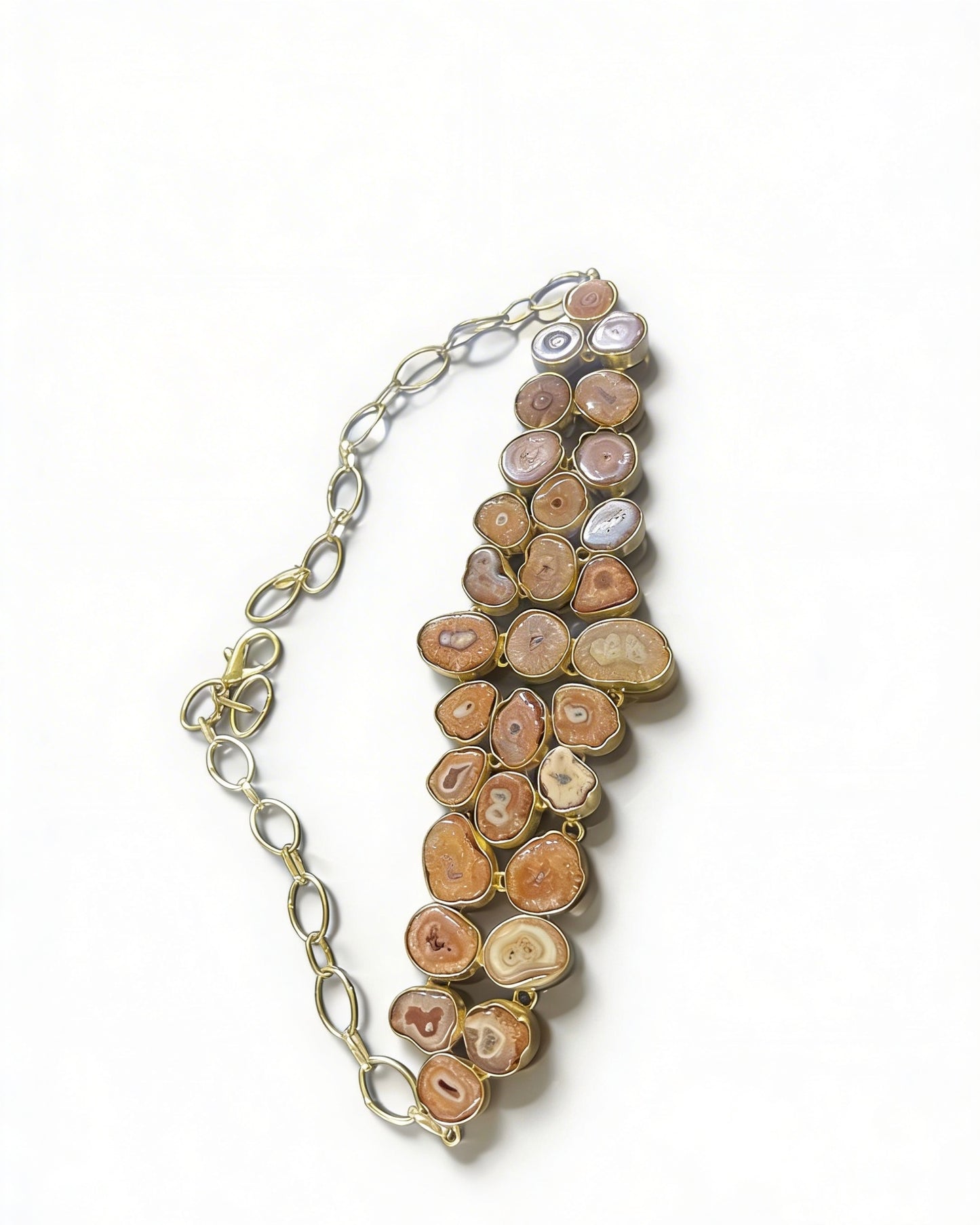 Vintage Agate Charm Necklace