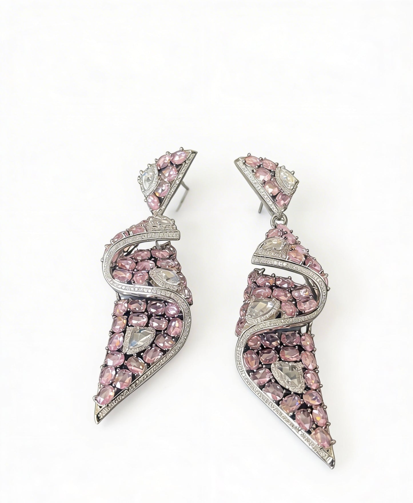 Blush Prism Drop Earrings