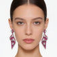 fuchsia Prism Drop Earrings