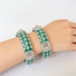 Emerald Crystal Charm Bangles