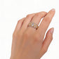 A breathtaking bundle of three yellow gold diamond rings