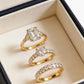 Crystal Elegance Stack ring set