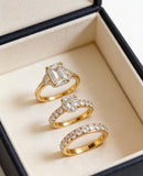 Crystal Elegance Stack ring set