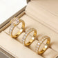 Golden Luxe Rings Triple