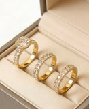 Golden Luxe Rings Triple