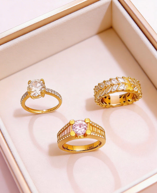 Royal Spark Bundle rings