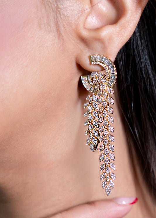 Regal Cascade Diamond Earrings