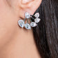 Celeste Diamond Fan Earrings – White Gold