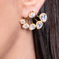 Celeste Diamond Fan Earrings – Yellow Gold