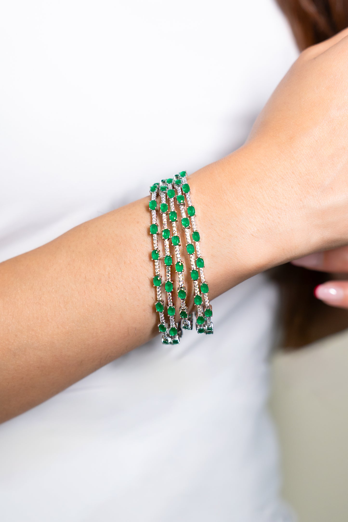 Emerald Tennis Bracelet