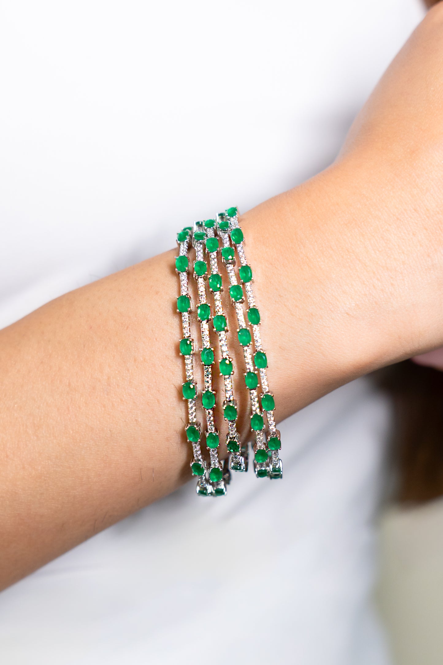 Emerald Tennis Bracelet