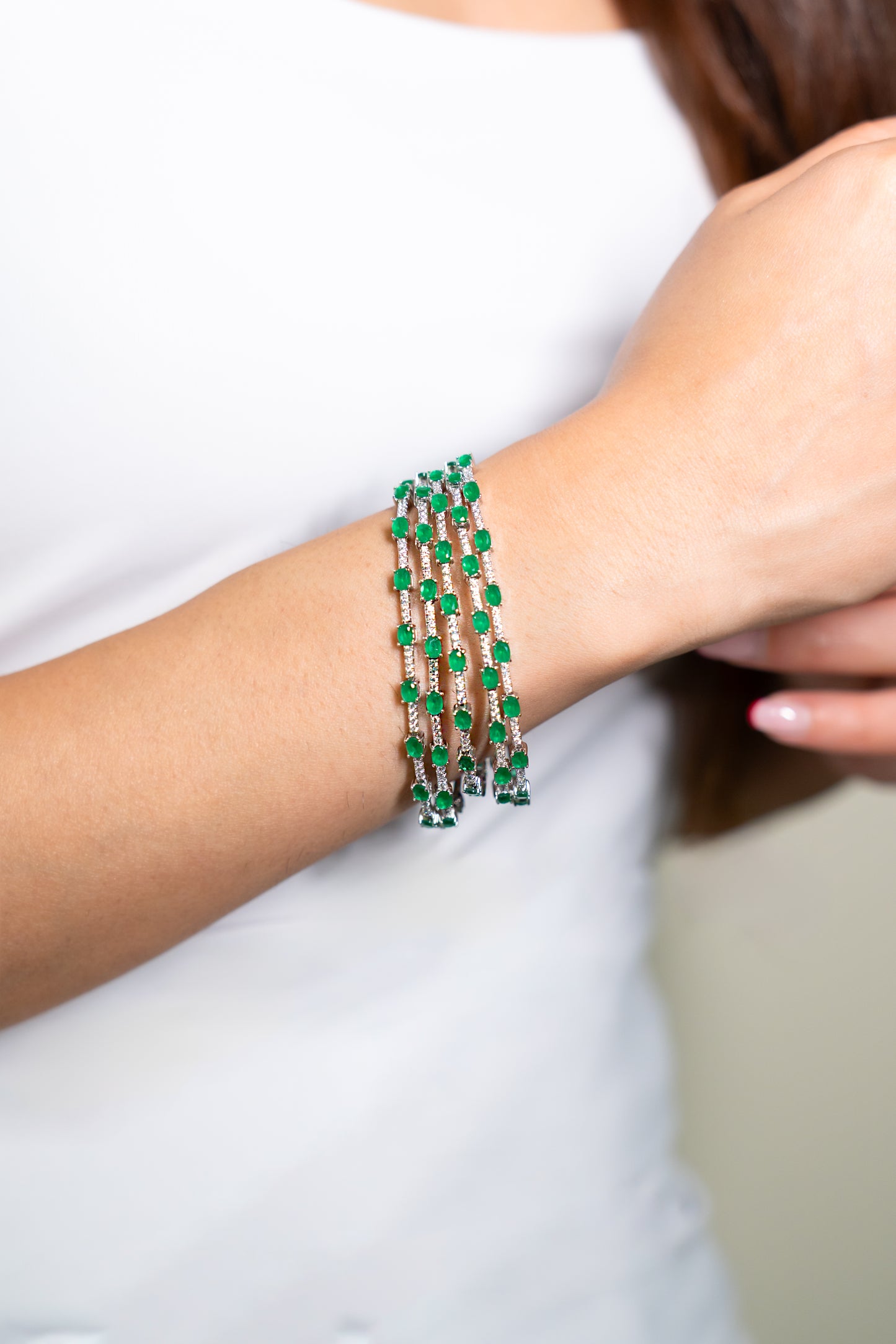 Emerald Tennis Bracelet