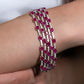 Fuschia Sapphire Tennis Bracelet