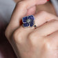 Violet Blossom Cocktail Ring