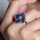 Violet Blossom Cocktail Ring