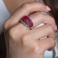 Ruby Pavé Dome Band Ring