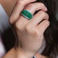 Emerald Pavé Band Ring