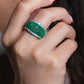Emerald Pavé Band Ring