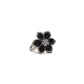 Floral Jewelry Set - Black