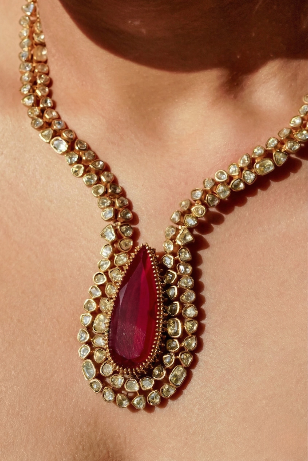 Noor-e-Rajwada Bridal Polki Choker