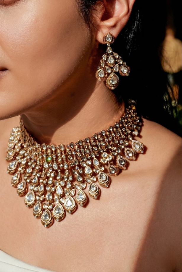 Rajwada Noor Polki Choker Set