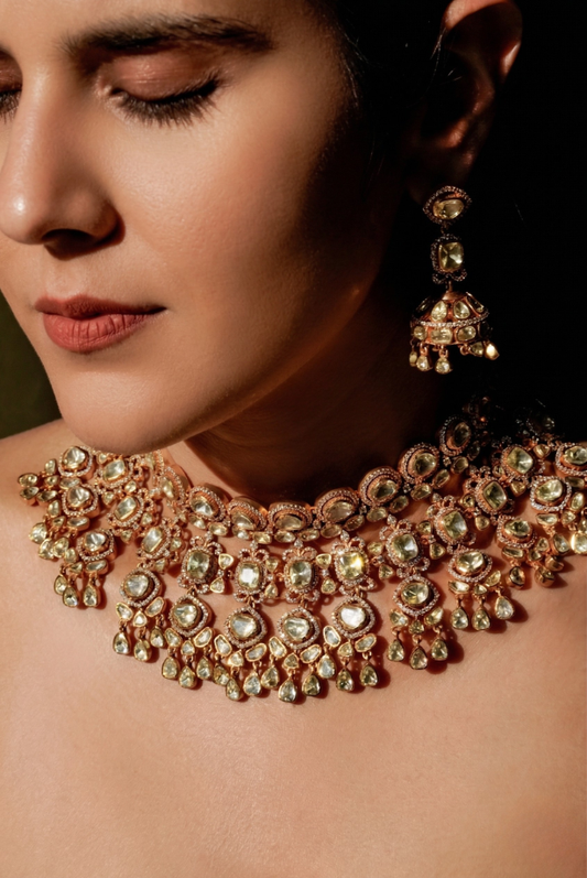 Zewar-e-Maharani Polki Necklace Set