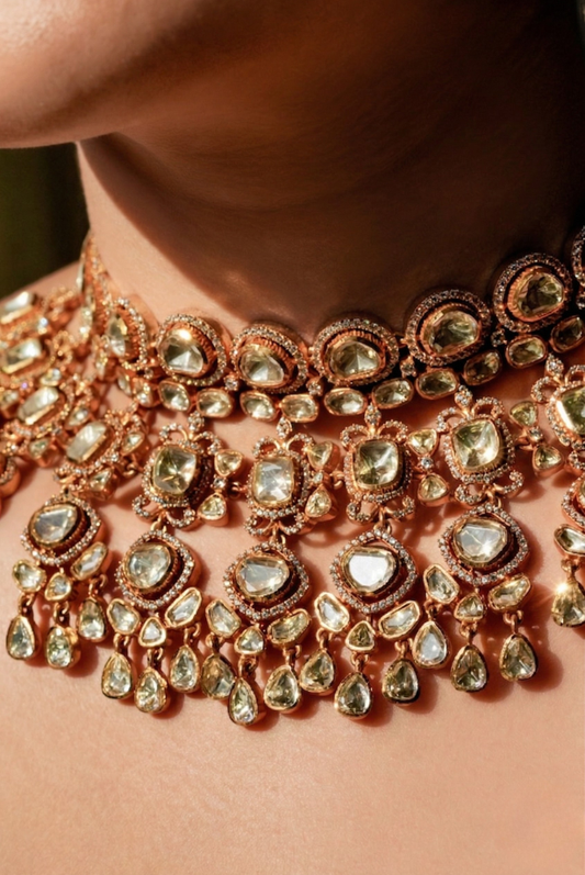 Zewar-e-Maharani Polki Necklace Set