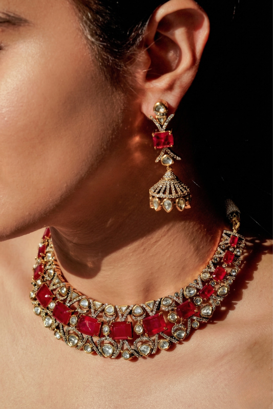 Royal Darbar Polki Choker Ensemble