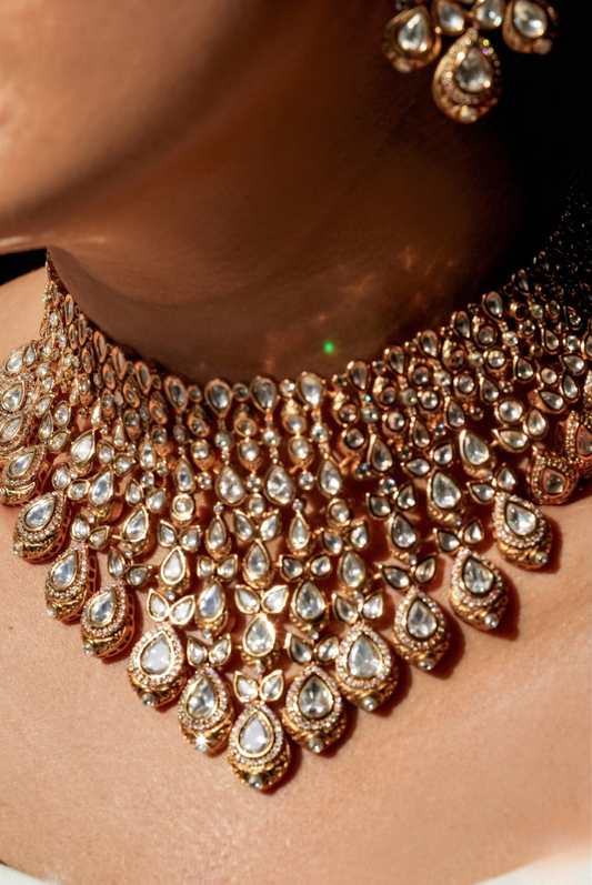 Rajwada Noor Polki Choker Set