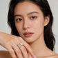 A breathtaking bundle of three yellow gold diamond rings
