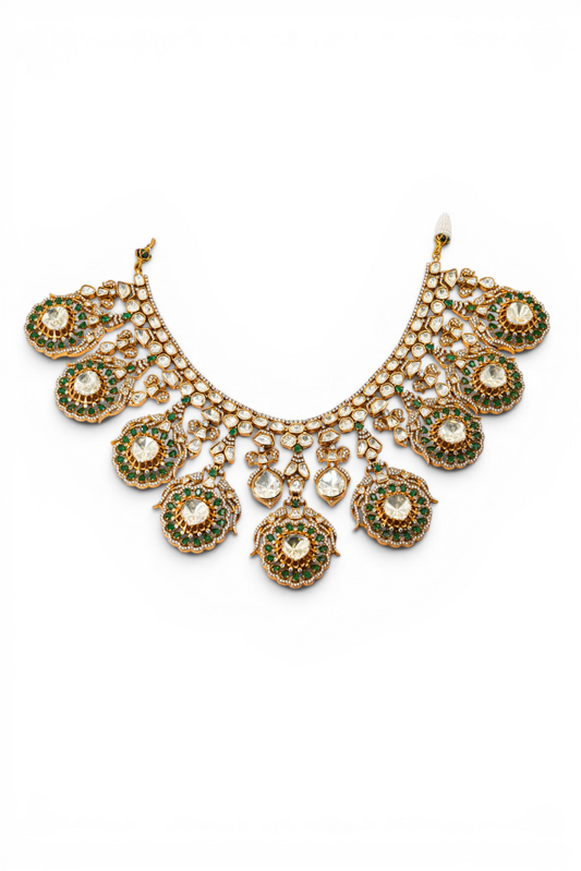 Emerald Polki Heritage Necklace