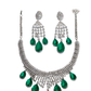 Midnight Emerald Illusion Necklace set
