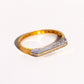 Pavé Bar Bangle – Clear/White (Gold plated)