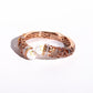 Pearl Filigree Open Bangle - Rose Gold