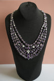 Amethyst Symphony Multi-Layer Necklace